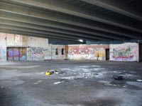 A recce of the derelict buildings of the old Boulogne Hoverport - Inside the terminal building (submitted by N Levy).